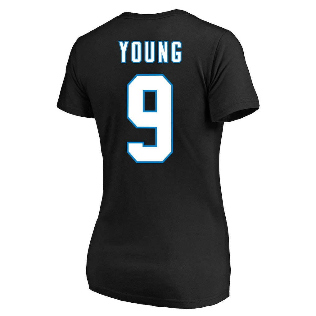 Bryce Young Carolina Panthers Women's Plus Size Fair Catch Name & Number Scoop Neck T-Shirt - Black discount