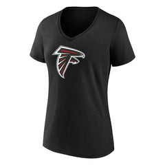 Bijan Robinson Atlanta Falcons Women's Icon Name & Number V-Neck T-Shirt - Black outlet