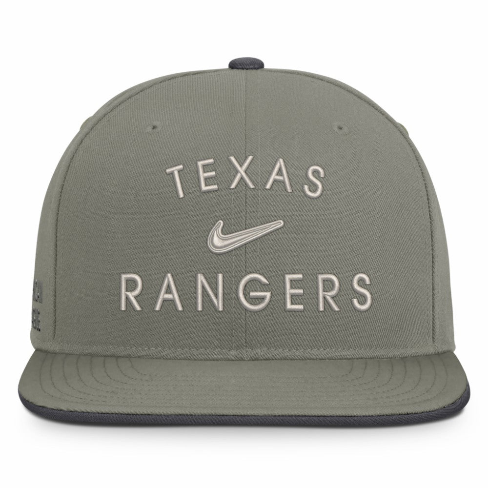 Texas Rangers Pro Dri-FIT Snapback Hat Olive