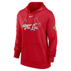 St. Louis Cardinals Women's 2024 City Connect Authentic Collection Practice Performance Pullover Hoodie Red