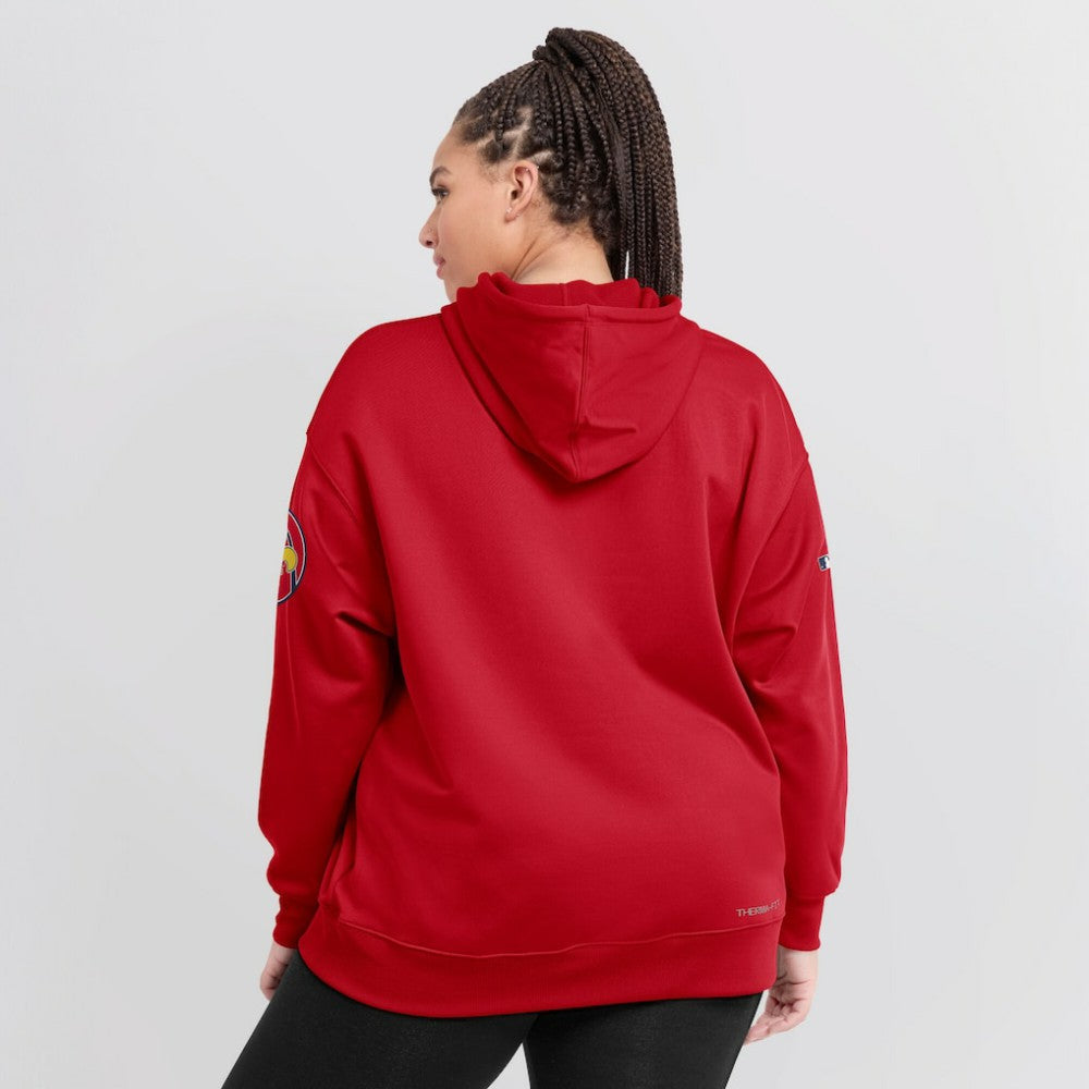 St. Louis Cardinals Women's 2024 City Connect Authentic Collection Practice Performance Pullover Hoodie Red