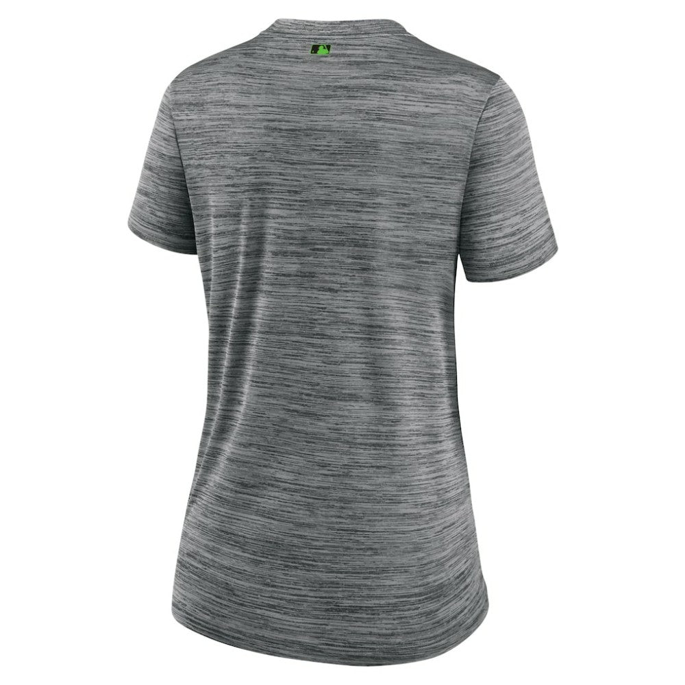 Tampa Bay Rays Women's 2024 City Connect Authentic Collection Velocity Performance T-Shirt Charcoal