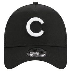 Chicago Cubs A-Frame 9FORTY Trucker Adjustable Hat Black