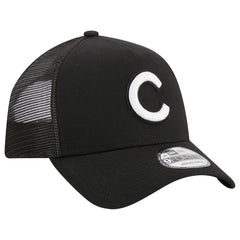 Chicago Cubs A-Frame 9FORTY Trucker Adjustable Hat Black