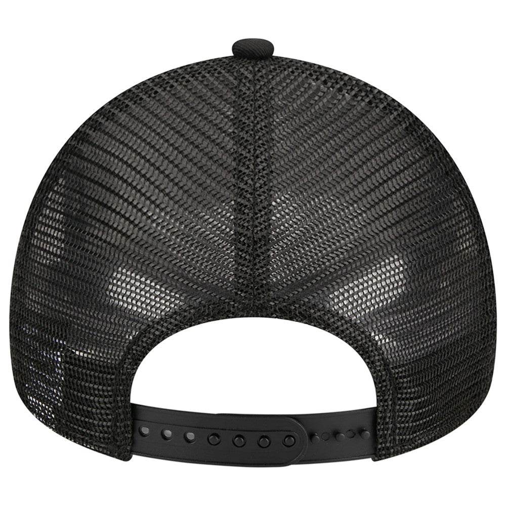 Miami Marlins A-Frame 9FORTY Trucker Adjustable Hat Black