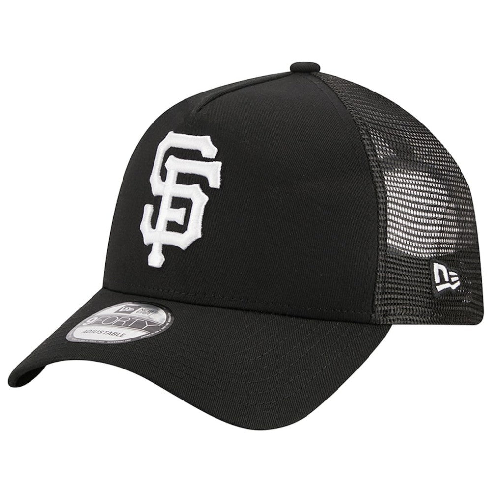 San Francisco Giants A-Frame 9FORTY Trucker Adjustable Hat Black