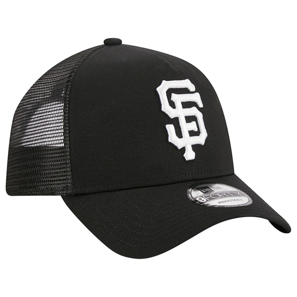 San Francisco Giants A-Frame 9FORTY Trucker Adjustable Hat Black