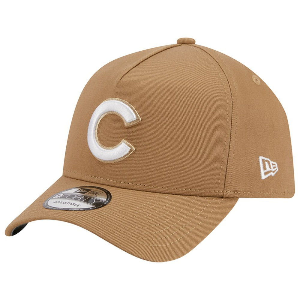 Chicago Cubs A-Frame 9FORTY Adjustable Hat Khaki