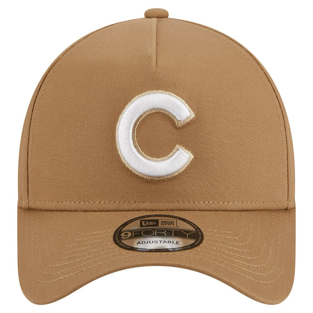 Chicago Cubs A-Frame 9FORTY Adjustable Hat Khaki