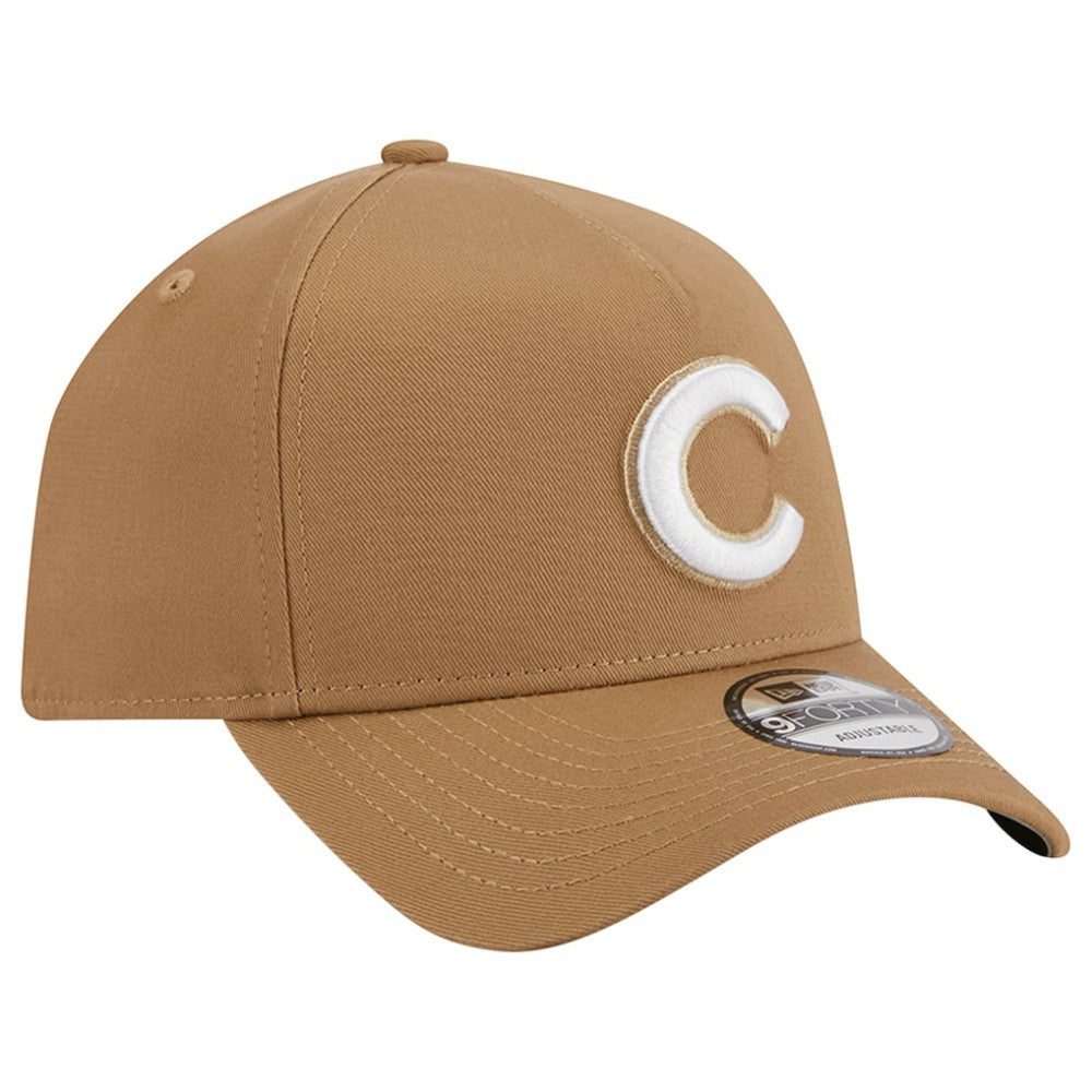 Chicago Cubs A-Frame 9FORTY Adjustable Hat Khaki