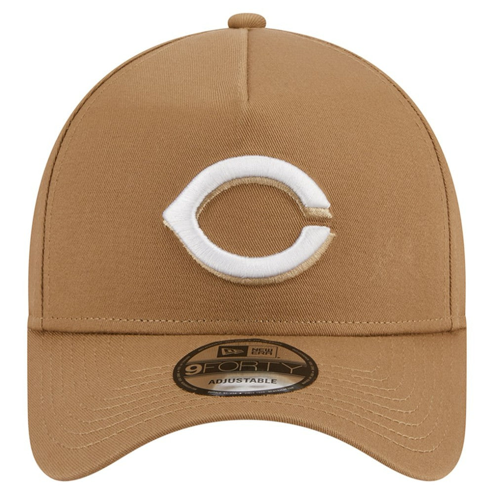 Cincinnati Reds A-Frame 9FORTY Adjustable Hat Khaki