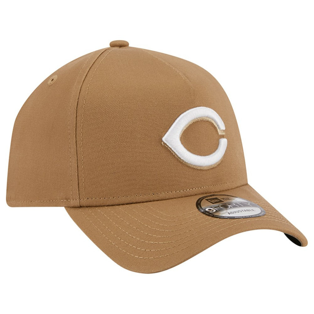 Cincinnati Reds A-Frame 9FORTY Adjustable Hat Khaki