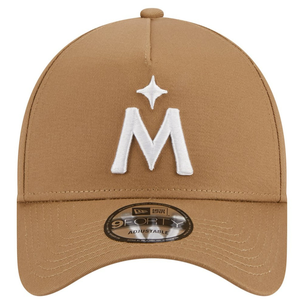 Minnesota Twins A-Frame 9FORTY Adjustable Hat Khaki