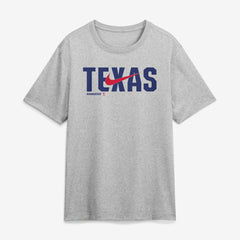 Texas Rangers Swoosh Legend Dri-FIT T-Shirt Heather Gray