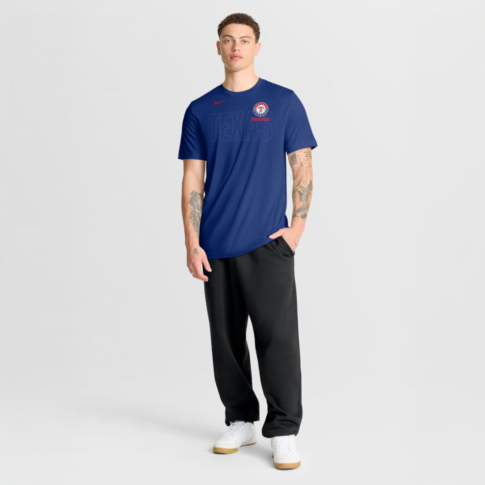 Texas Rangers Knockout Team Legend Dri-FIT T-Shirt Royal