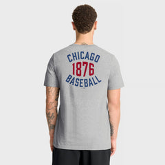 Chicago Cubs Cooperstown 2-Hit T-Shirt Heather Gray
