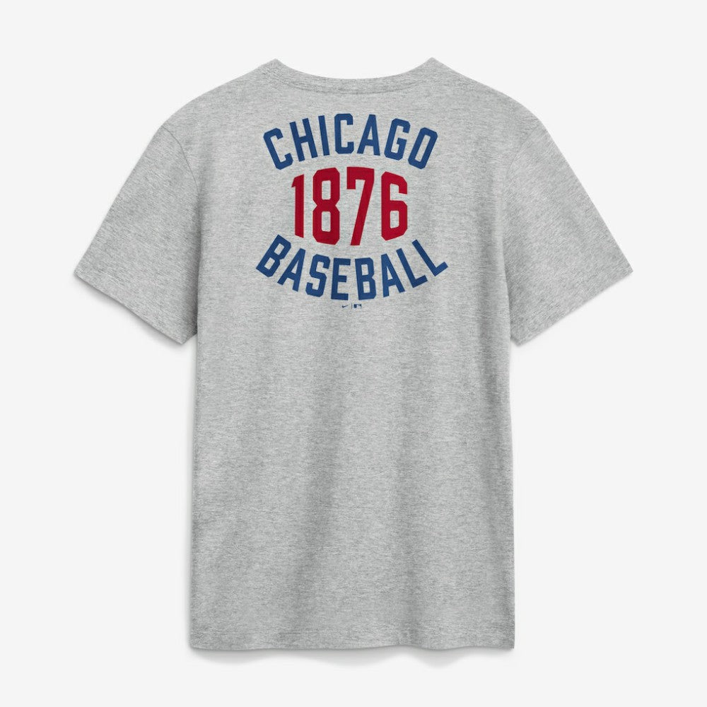 Chicago Cubs Cooperstown 2-Hit T-Shirt Heather Gray