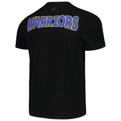 Golden State Warriors FISLL 3D Puff Print Sliced Logo T-Shirt sale - Black discount