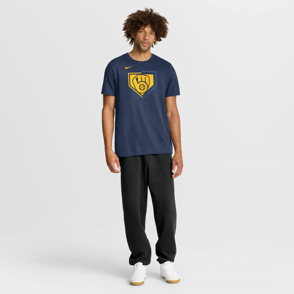 Milwaukee Brewers Icon T-Shirt Navy