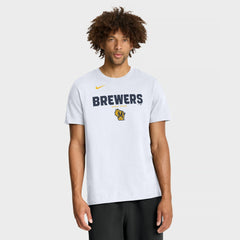 Milwaukee Brewers Bold Team Name T-Shirt White