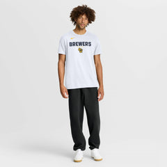 Milwaukee Brewers Bold Team Name T-Shirt White