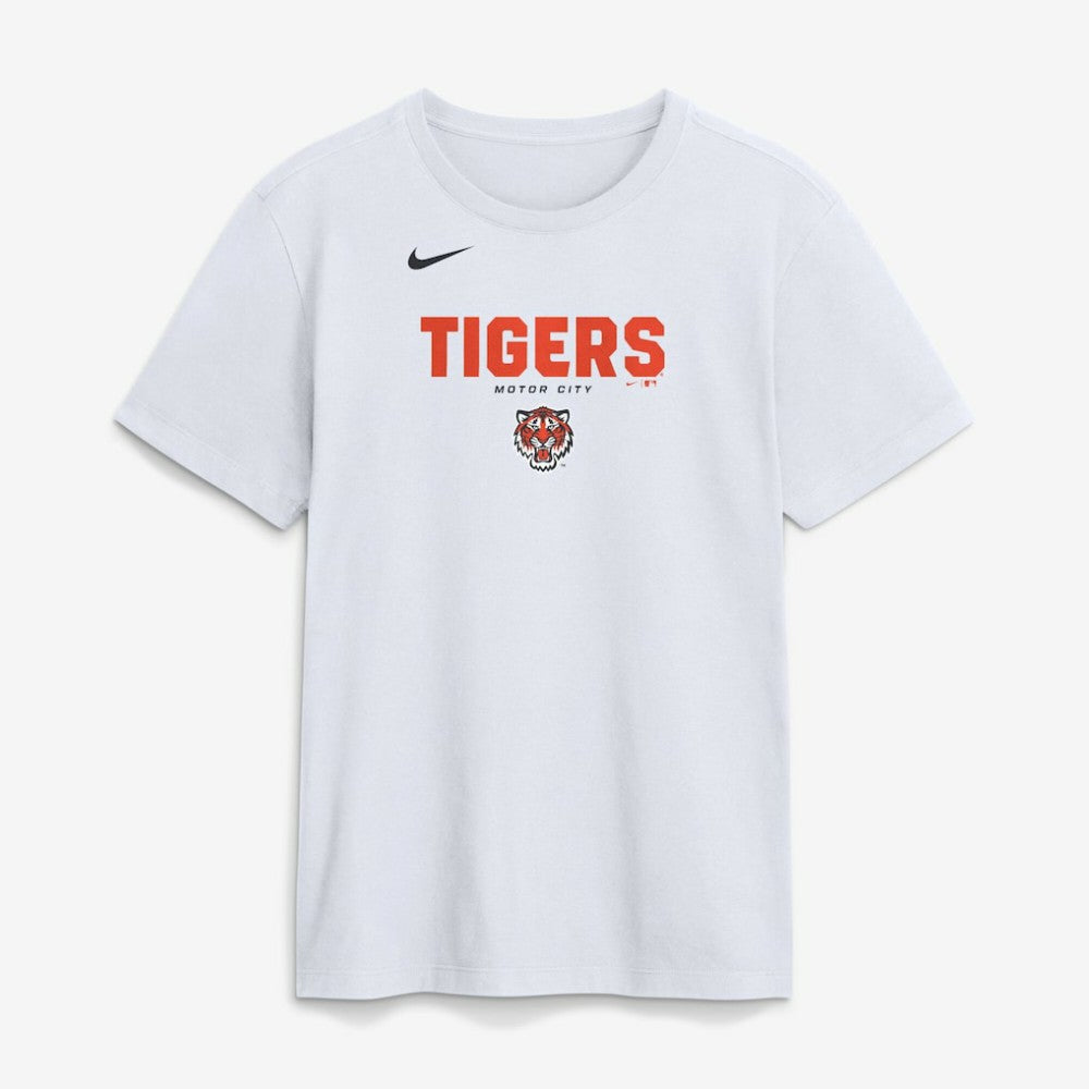 Detroit Tigers Bold Team Name T-Shirt White