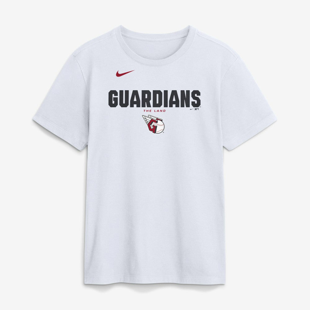 Cleveland Guardians Bold Team Name T-Shirt White