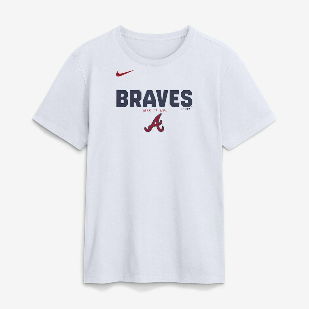 Atlanta Braves Bold Team Name T-Shirt White