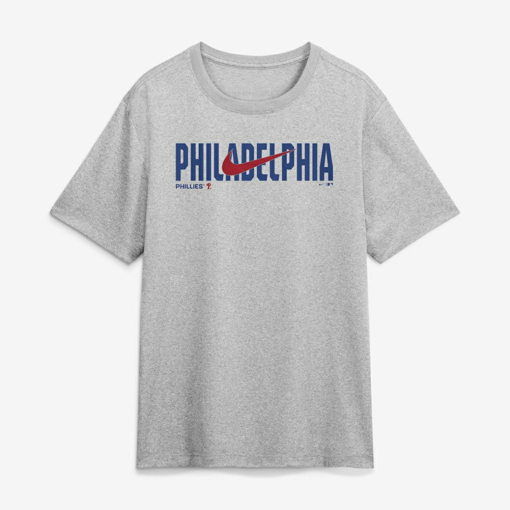 Philadelphia Phillies Swoosh Legend Dri-FIT T-Shirt Heather Gray