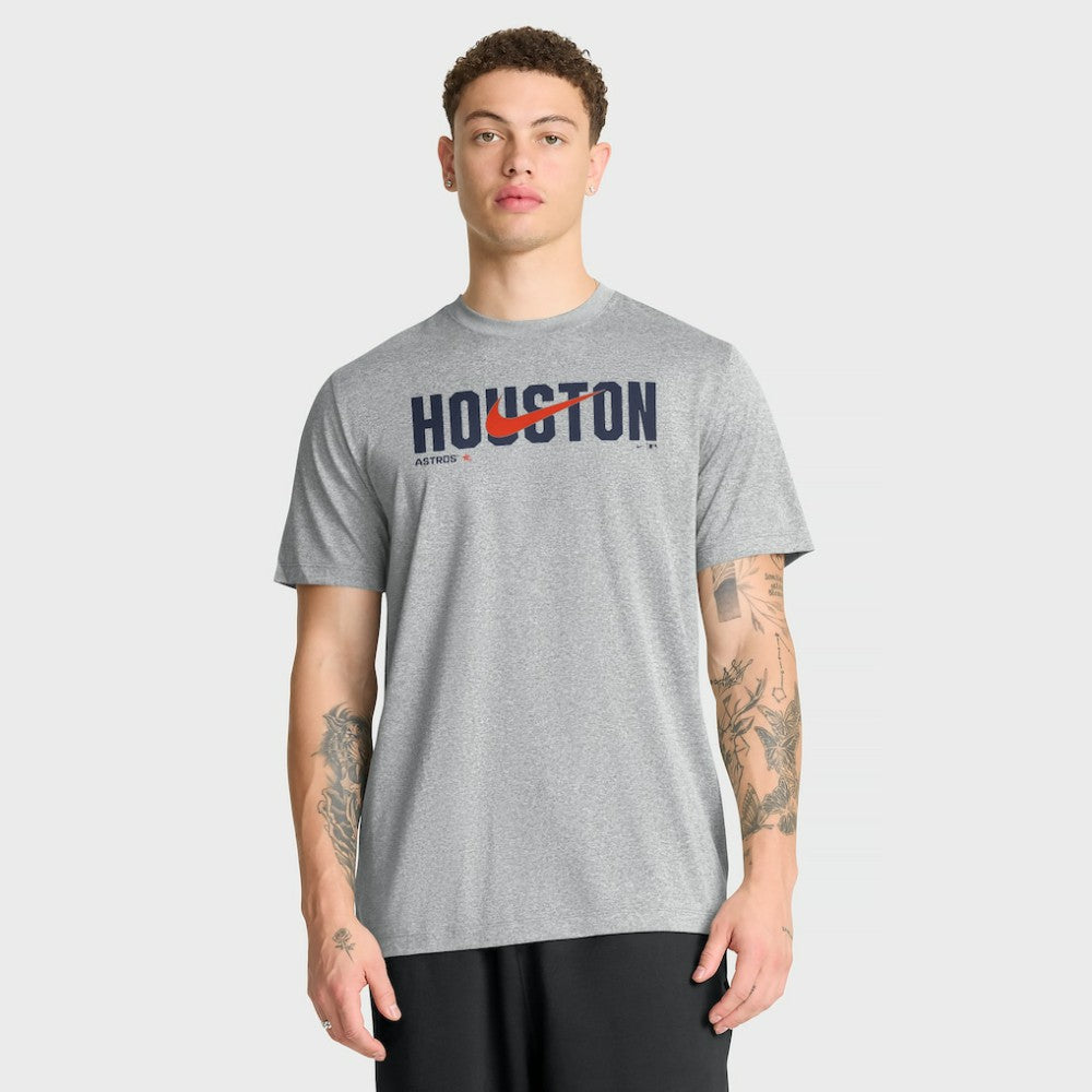 Houston Astros Swoosh Legend Dri-FIT T-Shirt Heather Gray
