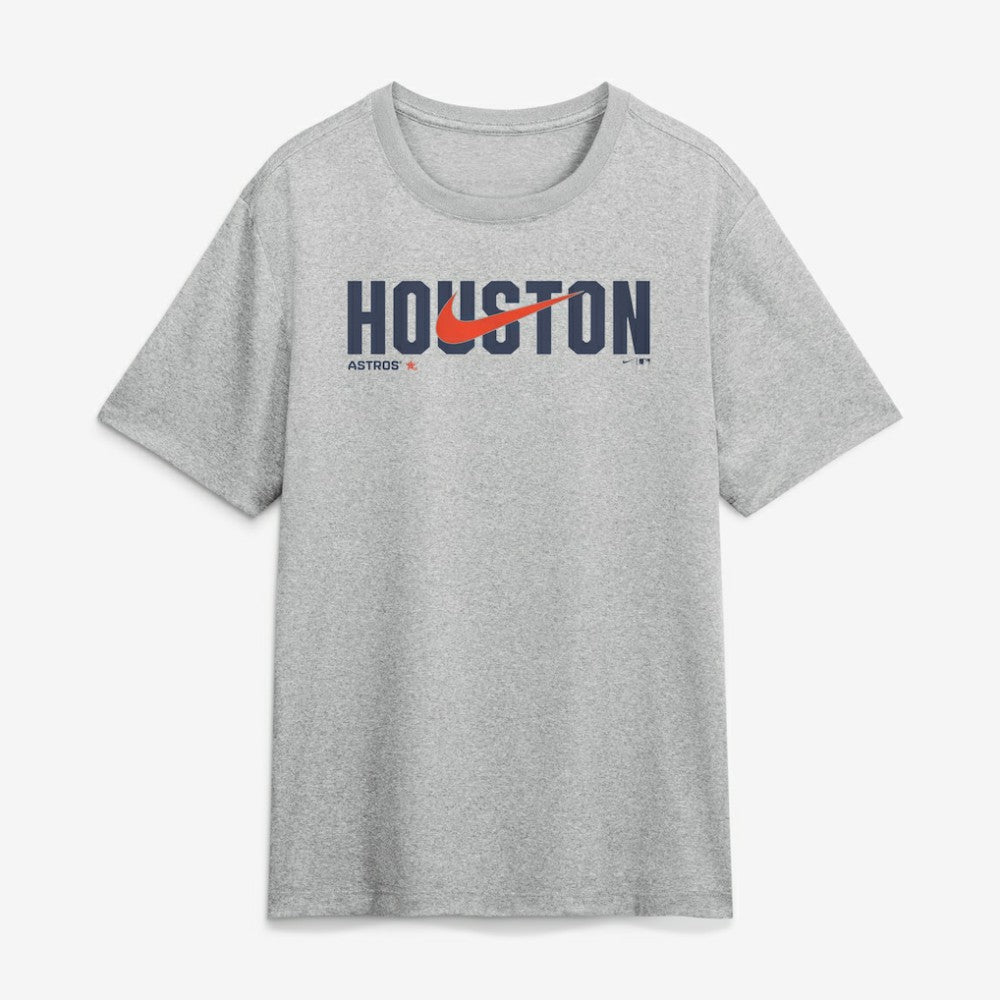 Houston Astros Swoosh Legend Dri-FIT T-Shirt Heather Gray