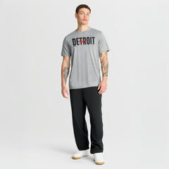 Detroit Tigers Swoosh Legend Dri-FIT T-Shirt Heather Gray