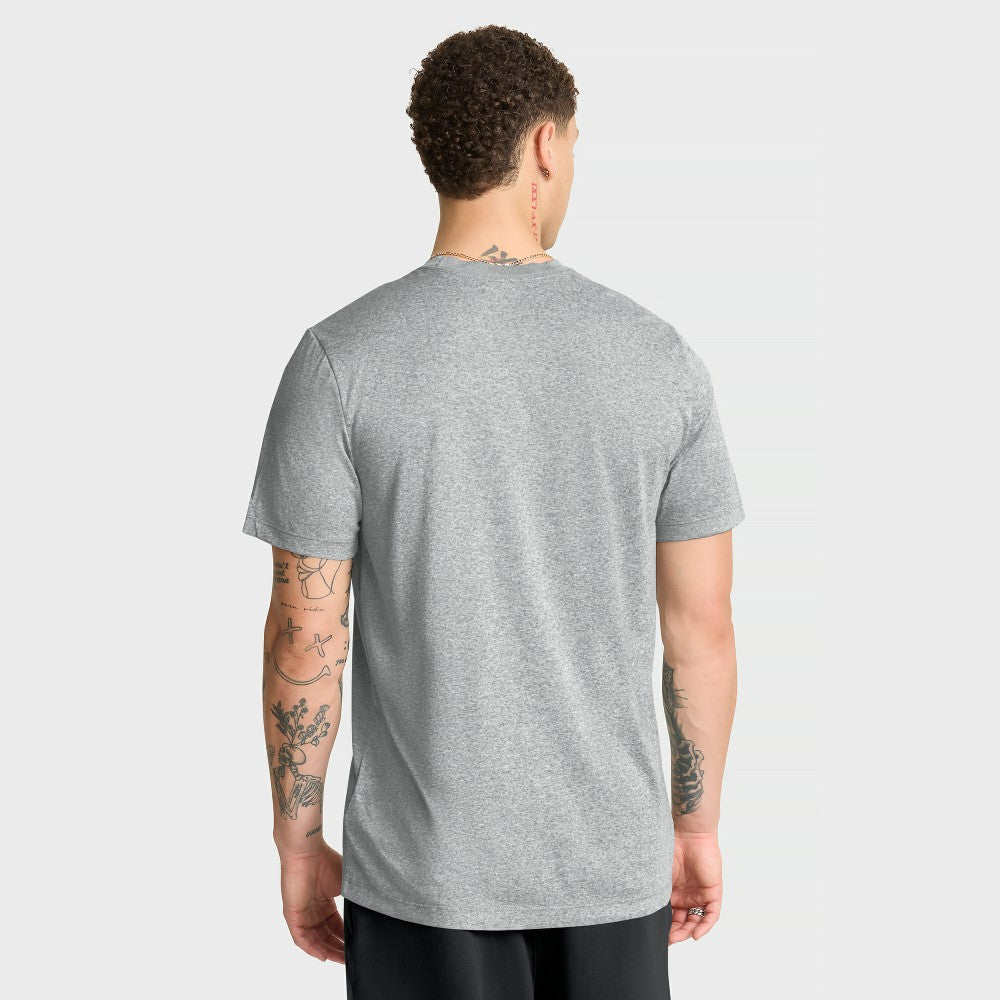 Cincinnati Reds Swoosh Legend Dri-FIT T-Shirt Heather Gray