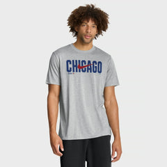 Chicago Cubs Swoosh Legend Dri-FIT T-Shirt Heather Gray