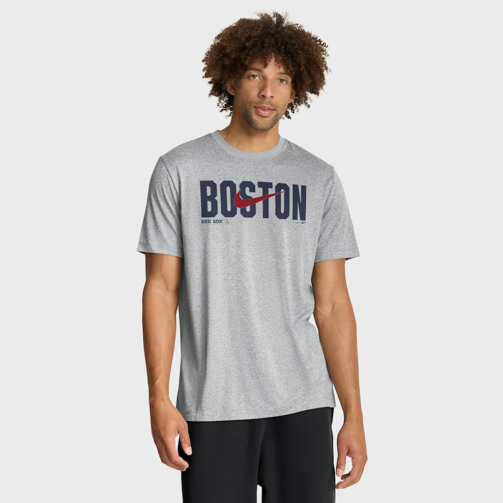Boston Red Sox Swoosh Legend Dri-FIT T-Shirt Heather Gray