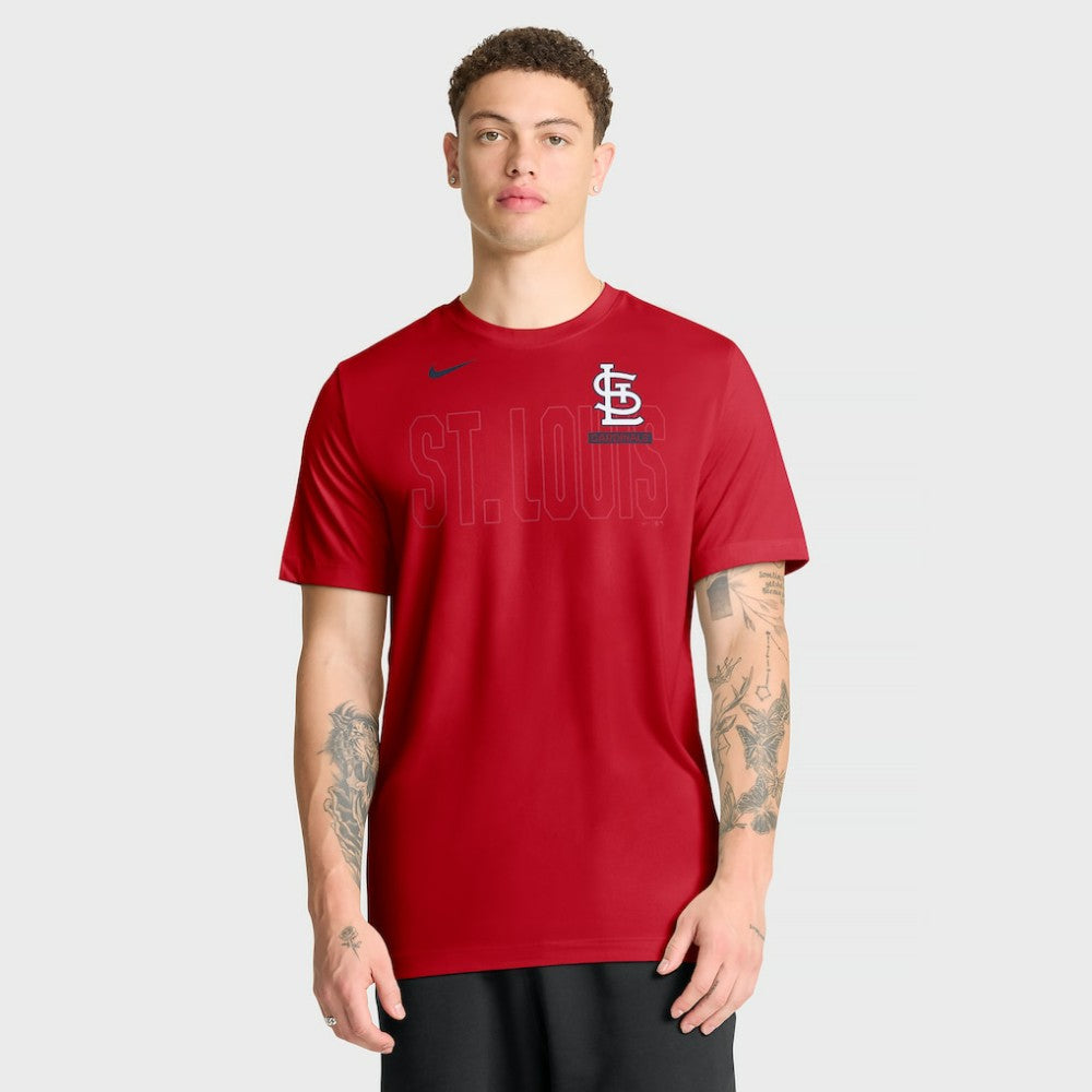 St. Louis Cardinals Knockout Team Legend Dri-FIT T-Shirt Red