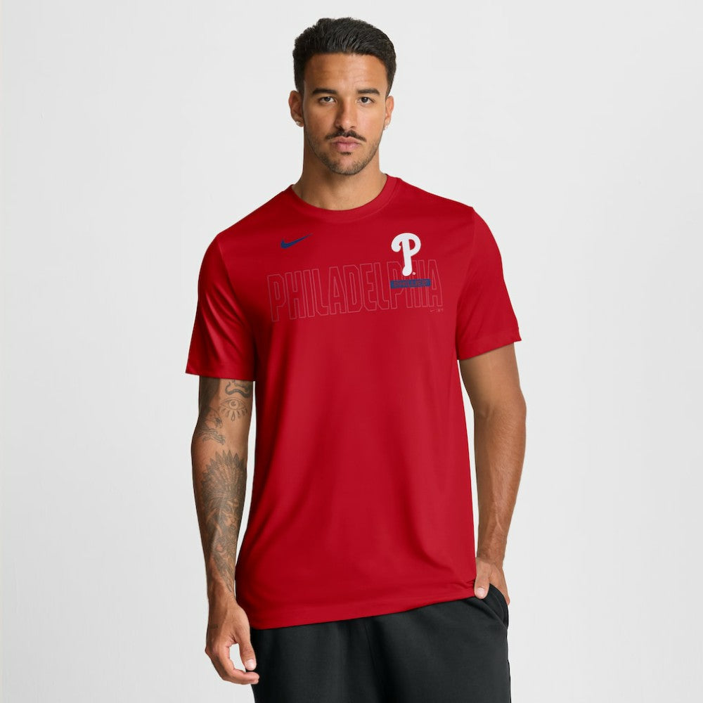 Philadelphia Phillies Knockout Team Legend Dri-FIT T-Shirt Red