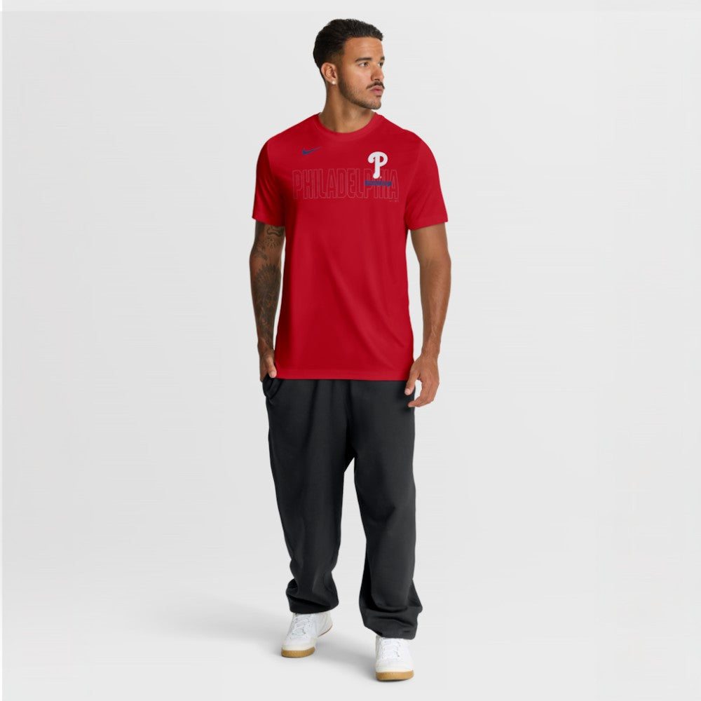 Philadelphia Phillies Knockout Team Legend Dri-FIT T-Shirt Red