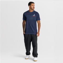 Atlanta Braves Knockout Team Legend Dri-FIT T-Shirt Navy