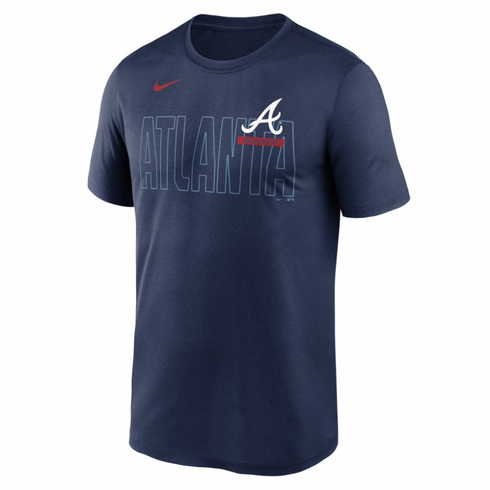 Atlanta Braves Knockout Team Legend Dri-FIT T-Shirt Navy