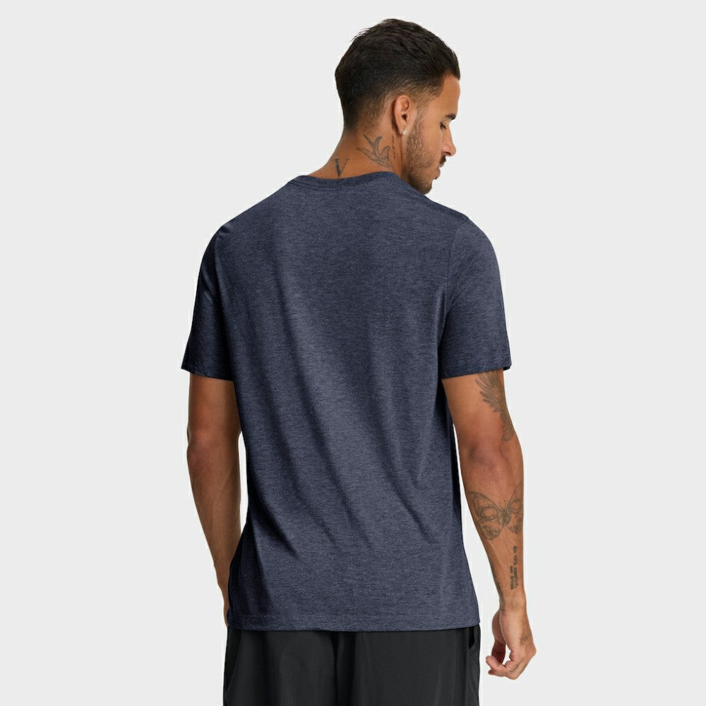 Houston Astros Stacked Tri-Blend T-Shirt Heather Navy