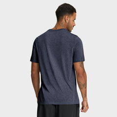 Houston Astros Stacked Tri-Blend T-Shirt Heather Navy
