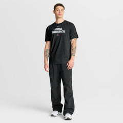 Arizona Diamondbacks Stacked Tri-Blend T-Shirt Heather Black