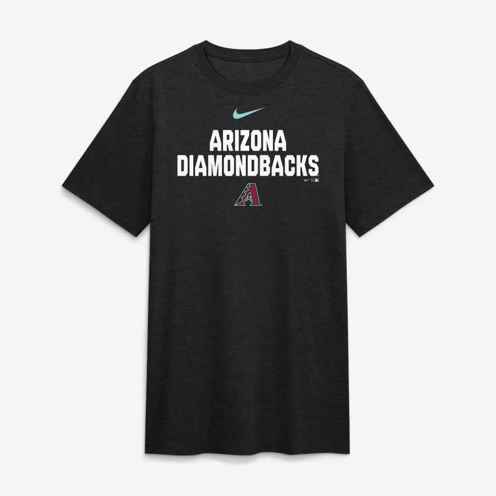 Arizona Diamondbacks Stacked Tri-Blend T-Shirt Heather Black