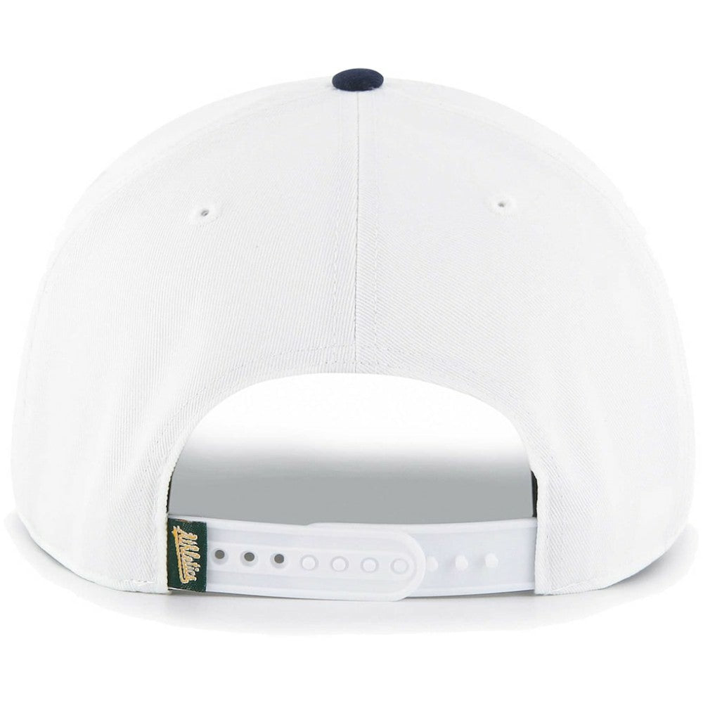Athletics Flag Script Hitch Snapback Hat White