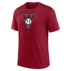 Arizona Diamondbacks Tri-Blend Logo T-Shirt Red