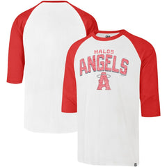 Los Angeles Angels City Connect Crescent Franklin Raglan 3/4-Sleeve T-Shirt Cream