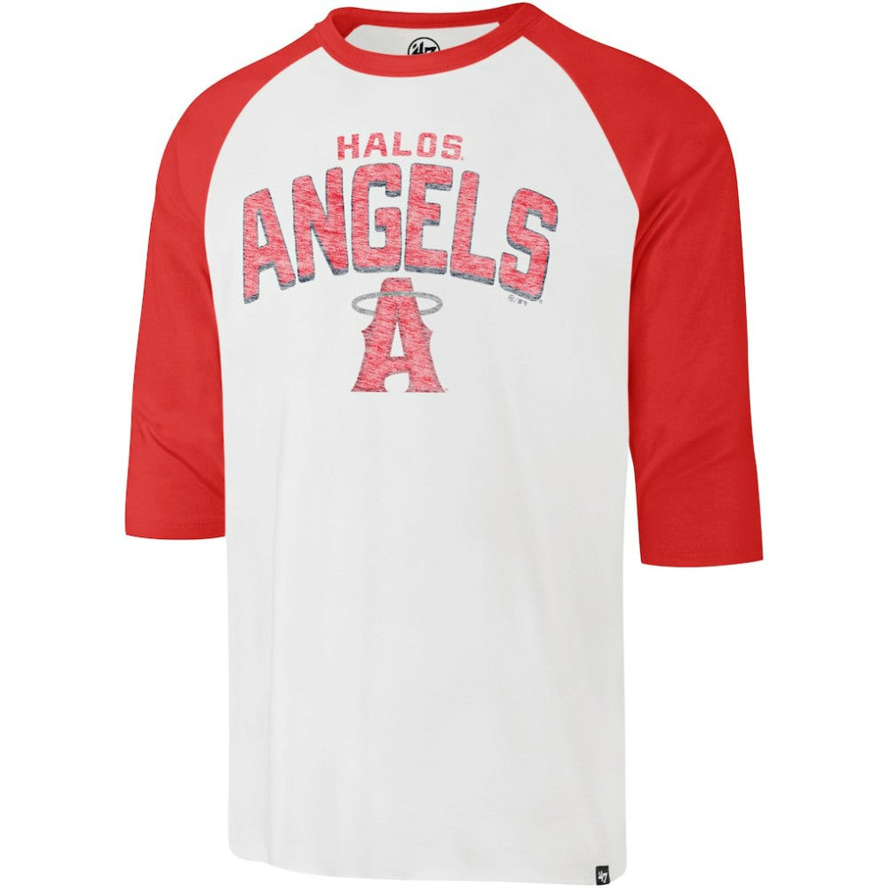 Los Angeles Angels City Connect Crescent Franklin Raglan 3/4-Sleeve T-Shirt Cream