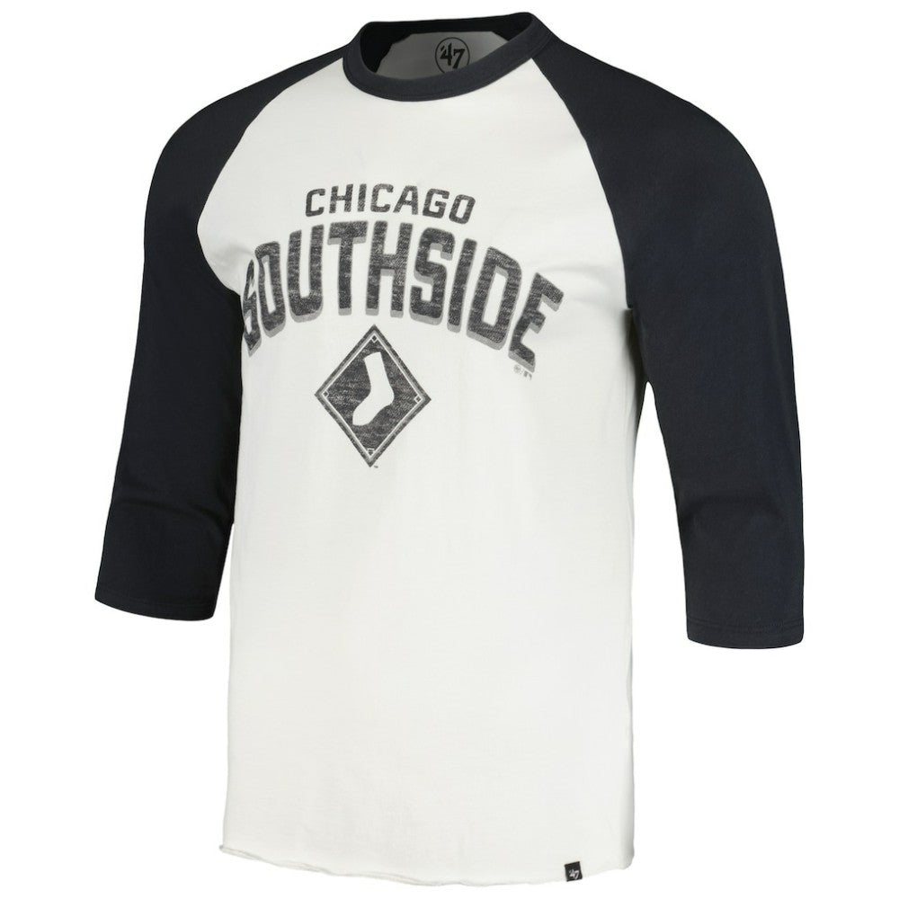 Chicago White Sox City Connect Crescent Franklin Raglan 3/4-Sleeve T-Shirt Cream