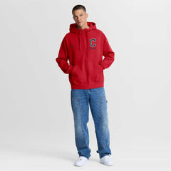 Cleveland Guardians Primetime Lockup Full-Zip Hoodie Red